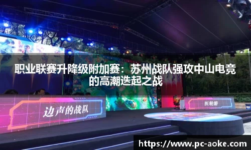 职业联赛升降级附加赛:苏州战队强攻中山电竞的高潮迭起之战